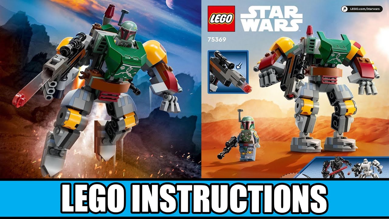 LEGO Instructions Star Wars 75369 Boba Fett Mech YouTube