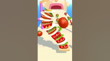 🥪🍳🥬Sandwich Runner Gameplay 🥪🌶🍅#shorts
