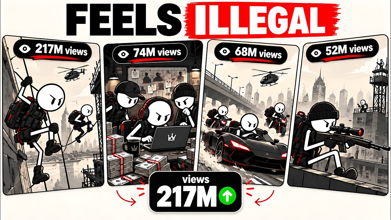 Create UNLIMITED Stickman ANIMATIONS with AI (100% FREE & UNLIMITED)