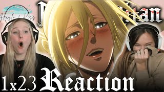 IT WAS HER! | ATTACK ON TITAN | Reaction 1X23