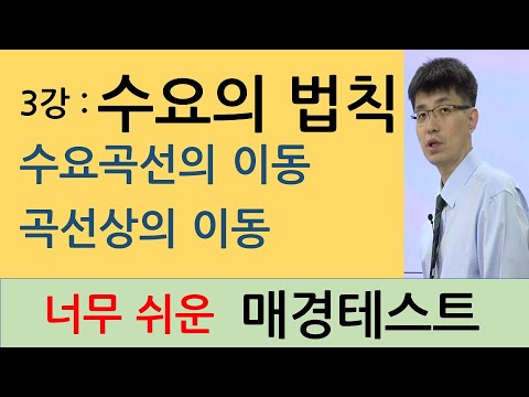 [너무쉬운매경테스트 3강]  수요의 법칙과 수요곡선