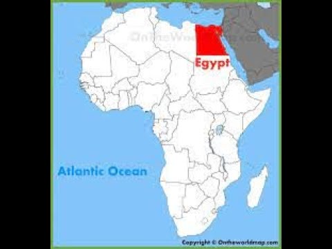 خريطة مصر الجغرافية