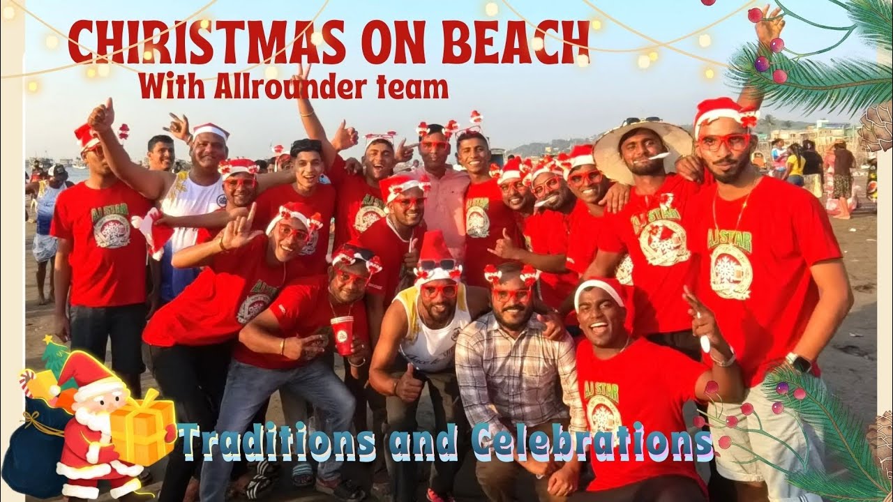 Christmas Celebration at Uttan Beach 🎄 | Full Masti with All-Rounder Team 🌊