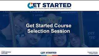 Course selection session video