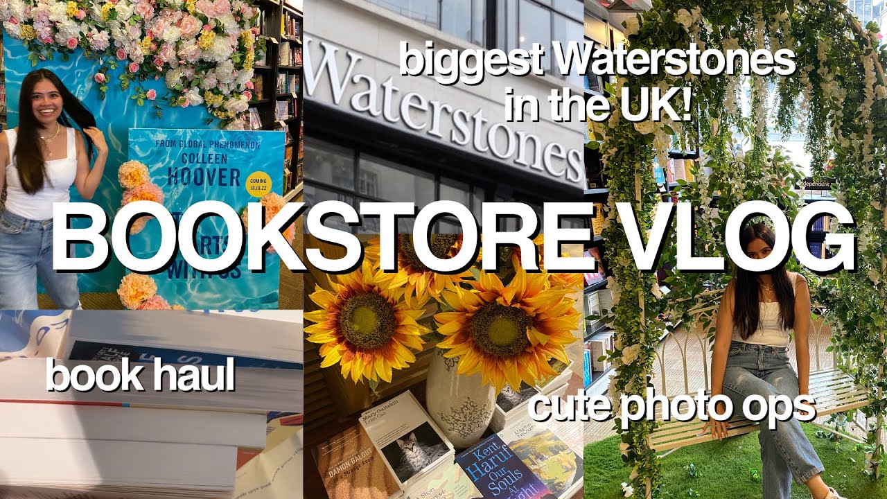 VLOG: book shopping at Waterstones + book haul | travel diaries