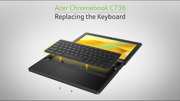 Acer Chromebook C736 - Replacing the Keyboard