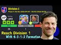 Division 1 Promotion!! 🥵🔥 Fastest Reach Division 1 With Free to Play Squad In eFootball 2026 Mobile