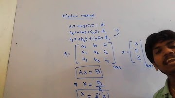 Determinant ll MATRIX METHOD