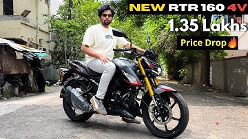 New TVS Apache RTR 160 4V 2025 | TFT Console & New Headlamps | Walkaround Review with Onroad Price 