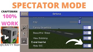 How To On Spectator Mode In Craftsmansuper Easy Man