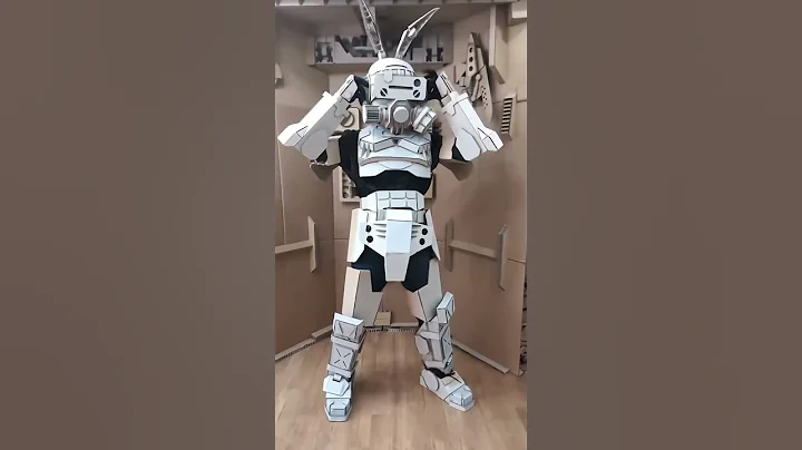 this man made unique cardboard weapons #shorts