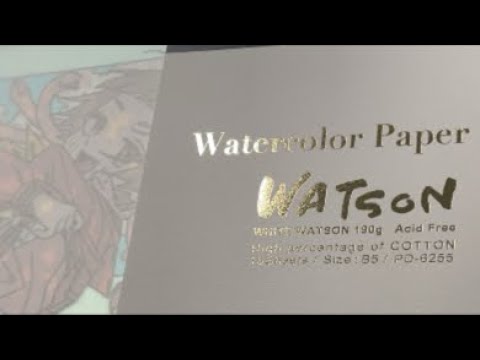 Line Art Process] Do You Know My Favorite Watercolor Paper, 'White