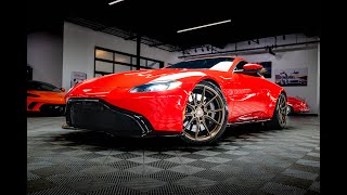 2019 Aston Martin Vantage! Only 9K miles! Scorpus Red! Twin Turbo AMG V8! 8 Speed Auto!