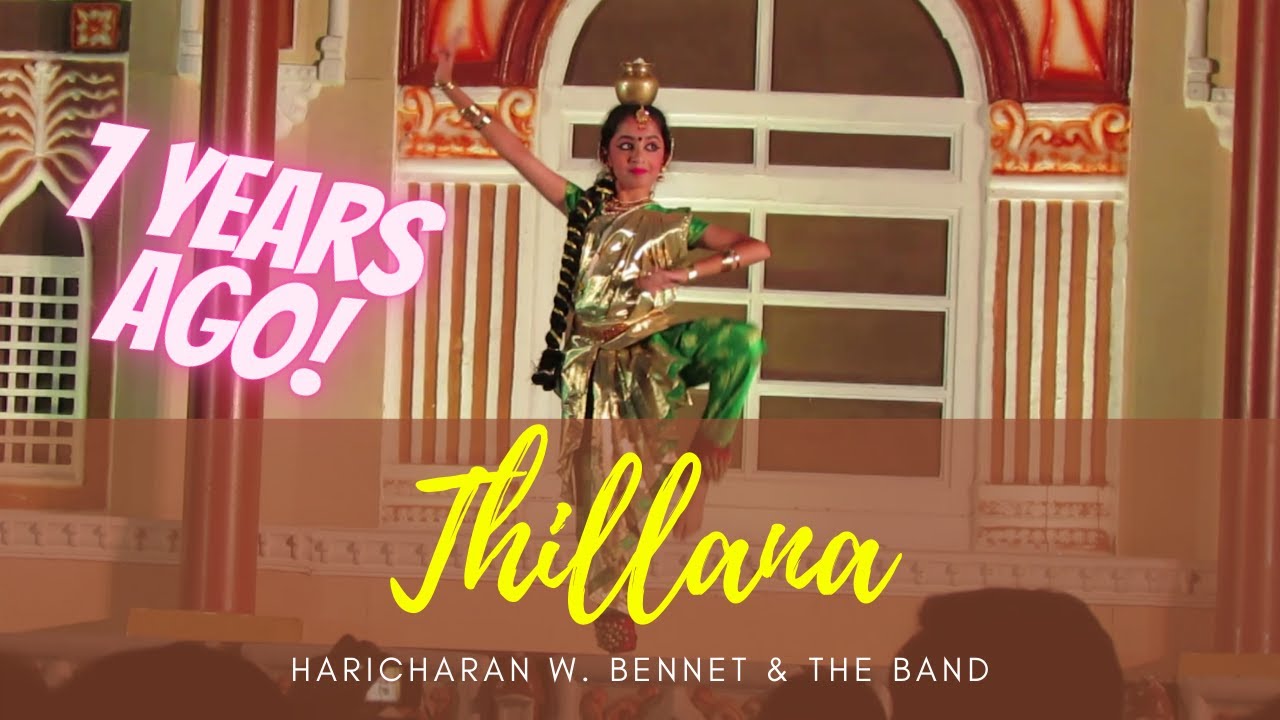 Thillana   Haricharan w Bennet  the band  Dance Performance by Sanjana Noojibail  Kuchipudi