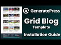 GeneratePress Theme Customization 2025 (Grid Blog Design) #generatepressthemecustomization