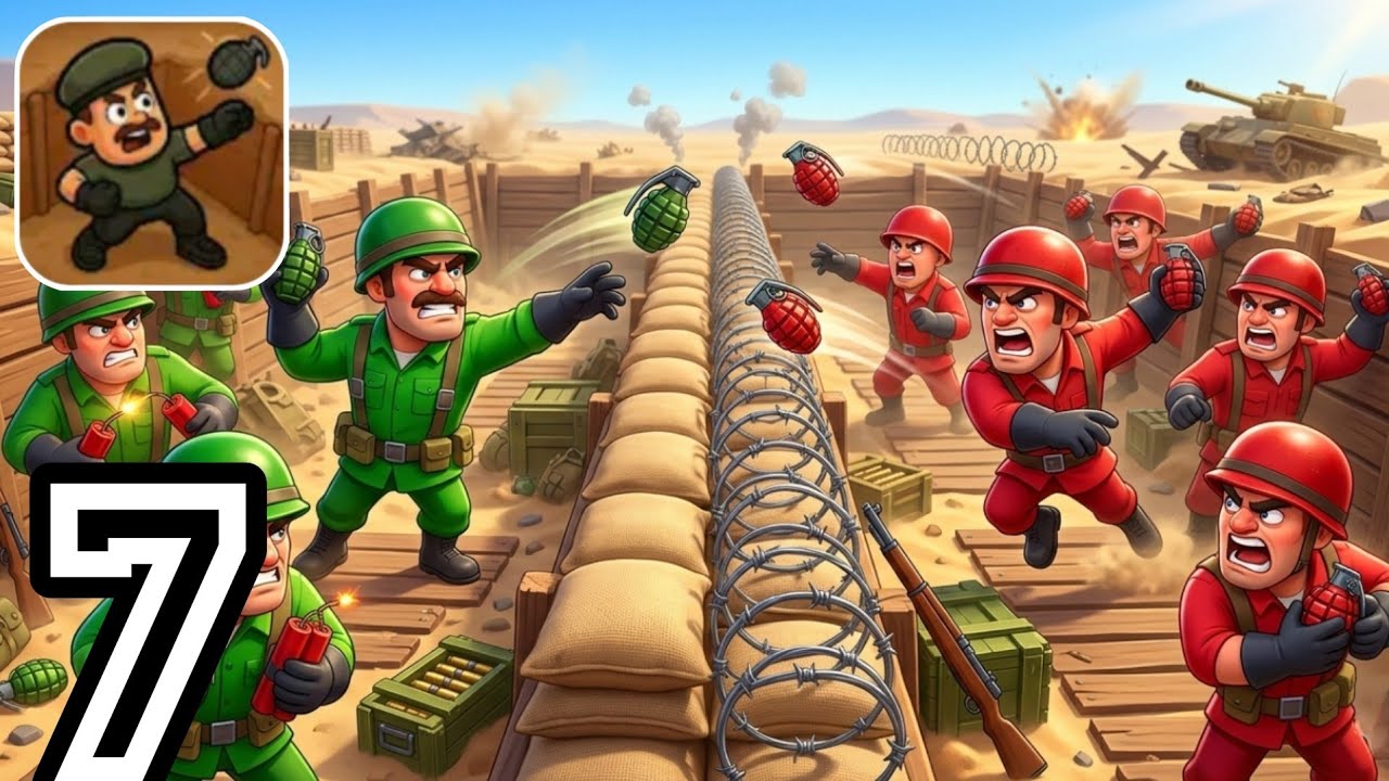 Trench Wars⚡Gameplay Walkthrough Build  Tactical battles Part7 Android 