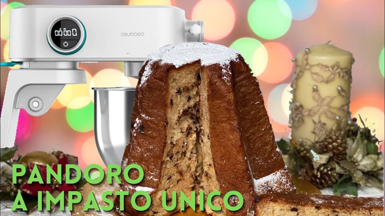 PANDORO A IMPASTO UNICO FATTO CON LA PLANETARIA CECOTEC TWIST & FUSION 4000 LUXURY WHITE ￼