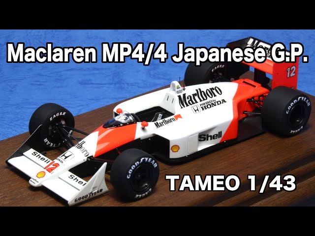 Maclaren MP4/4 Japanese G.P. based on TAMEO KITS 1/43 - YouTube