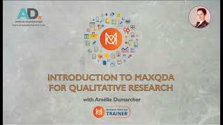 Introduction to MaxQda for Qualitative Research - Free Webinar