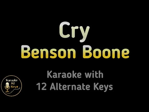 Video thumbnail for Benson Boone - Cry Karaoke Instrumental Lower Higher Female &