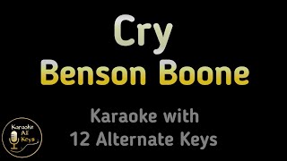Benson Boone - Cry Karaoke Instrumental Lower Higher Female & Original Key