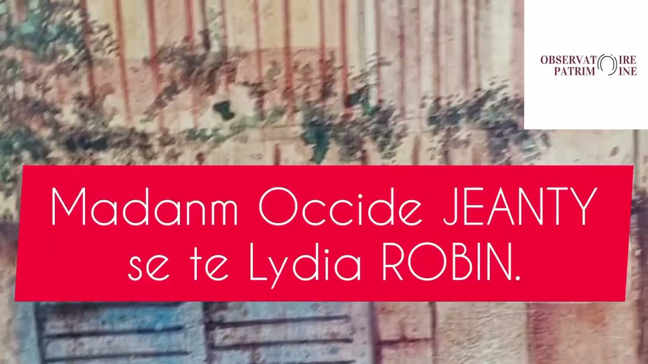 Occide JEANTY: mizisyen, chèf dòkès - Observatoire Patrimoine