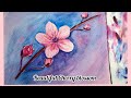 Easy painting idea of cherry blossom #watercolor #painting #easypainting #watercolorart #art