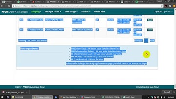 Copy Rangking PPDB Online ke Excel