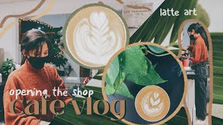 CAFE VLOG (한국 자막) ️?: barista day in the life, how to make cafe drinks, and more!