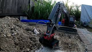 Vorbereiten Für Das Betonplatten Legen Volvo Ec160E Hydraulik