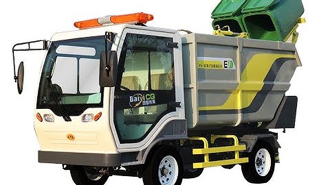 China Pure Electric Automatic Garbage Collection Trucks.