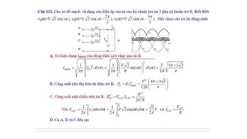 Công suất một chiều, công suất tiêu thụ trên tải thuần trở R của mạch chỉnh lưu tia 3 pha-DTCS-ch2