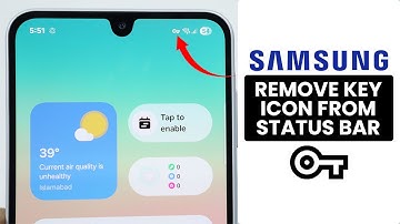 Samsung Phone: How to Remove Key Symbol in Notification Bar -Turn Off Key Sign