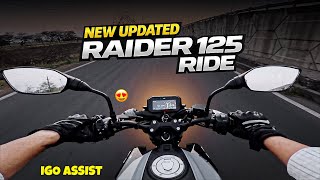 New Updated Raider 125 Ride   2026 Tvs Raider Igo Ride 