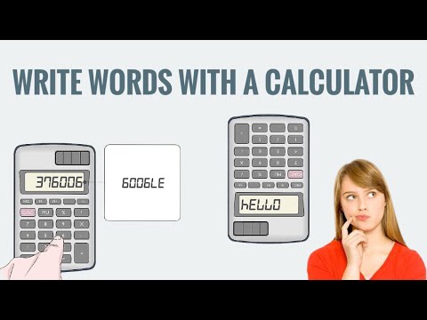 How to write words with a calculator