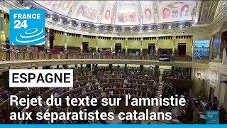 Les députés espagnols refusent d'accorder l'amnistie aux séparatistes catalans, revers pour Sanchez