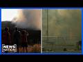 Large wildfire prompts thousands to flee Washington State