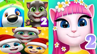 My Talking Tom2 Vs My Talking Hank Islands Vs Talking Tom Friends Vs My Talking Angela2 284 Ep4627