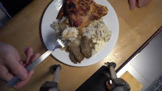 ASMR - PIZZA + RICE AND MEAT EATING SOUNDS