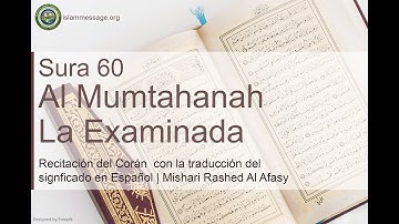 سورة 60. الممتحنة (ترجمة باللغة الأسبانية) | مشاري بن راشد العفاسي