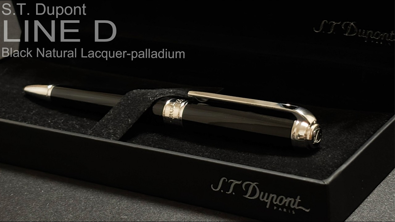 S.T. Dupont Line D Black Natural Lacquer palladium ｜S.T. デュポン