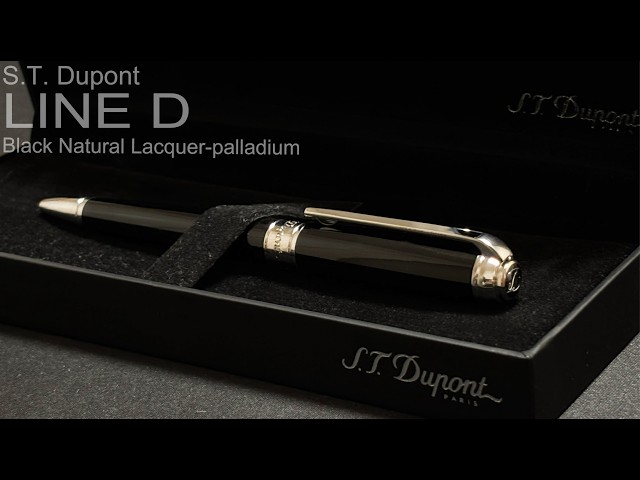 デュポン ラインD アトリエ ブラックナチュラルラッカー ボールペン S.T. Dupont Line D Black Natural Lacquer palladium ｜S.T. デュポン
