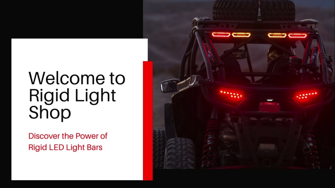 Explore Durable Rigid LED Light Bars for Off Road Adventures  Rigid Light Shop