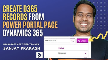 Create Dynamics 365 Entity Record From Portals using Entity List | Power Portal