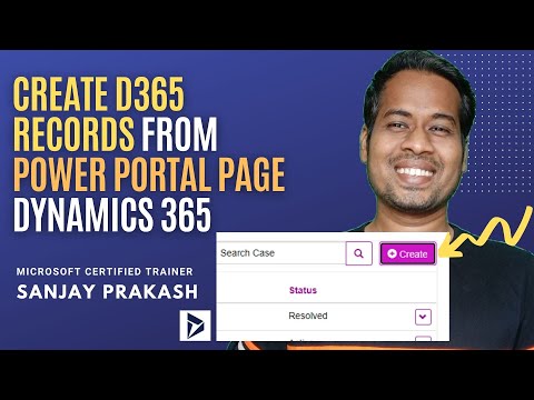Create Dynamics 365 Entity Record From Portals using Entity List | Power Portal