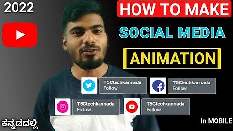 Social Media Icon Animation | How To Make Social Media icon Animation in Mobile Free 🔥