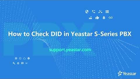 How To Check DID in Yeastar S-Series PBX