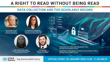 Insight Series: A Right To Read without being Read - Data Collection and the Scholarly Record