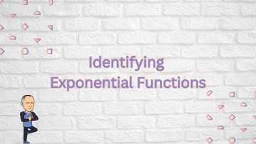 ALG1 - Unit 7 - Notes - Identifying Exponential Functions