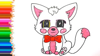 Как нарисовать Милашку Мангл из игры ФНаФ / How to draw Cute Mangle FNaF рисунки для срисовки